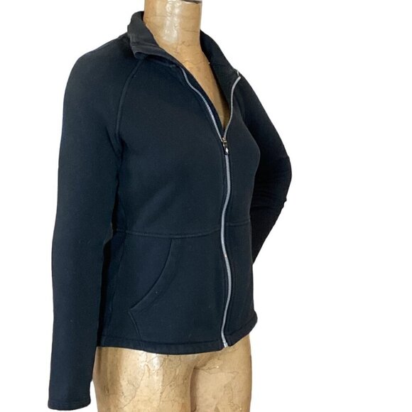 Skechers Go Walk Fleece Full Zip Jacket Sz S Black 71M - Picture 4 of 8